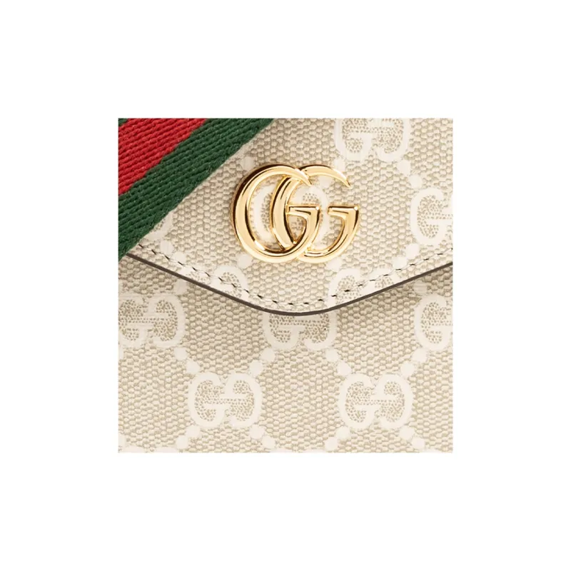GUCCI Ophidia Supreme Canvas Shoulder Bag, Crossbody Bag Mini Women's Beige & Oat-5