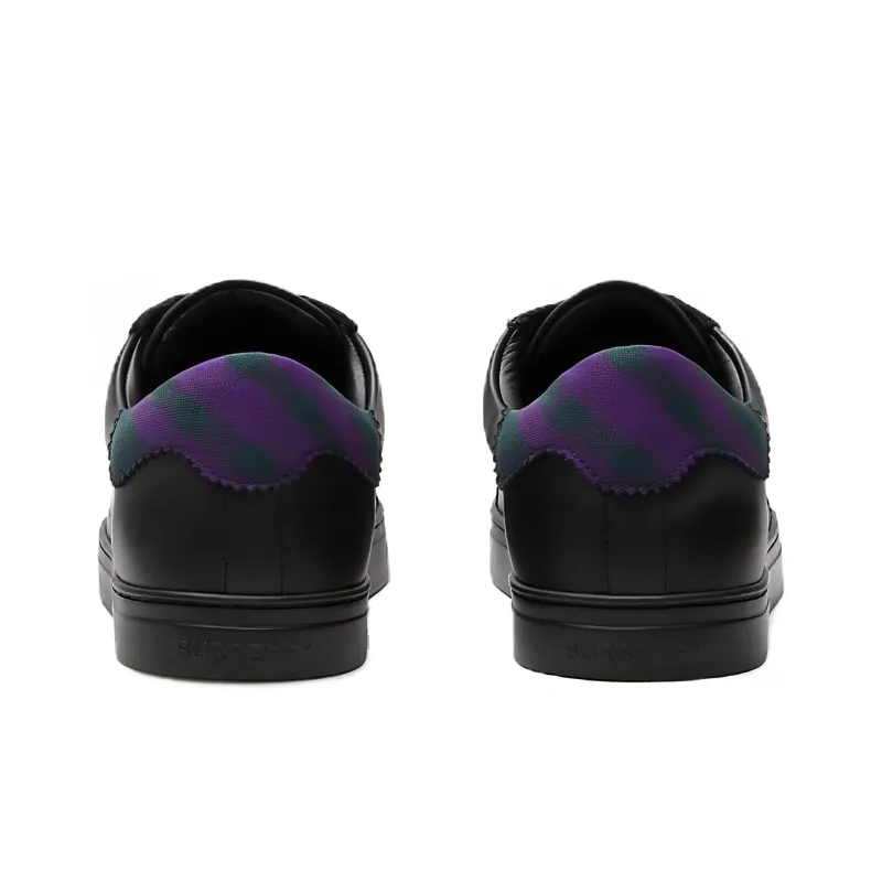 Burberry Round-toe Leather Sneakers-4