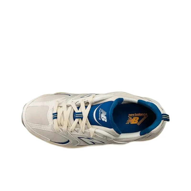 New Balance NB 530 Anti Slip Wear Resistant Low Top Chunky Sneakers Unisex White Blue-2