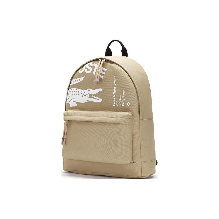 LACOSTE Polyester Backpack Large Size Unisex Cassava-1
