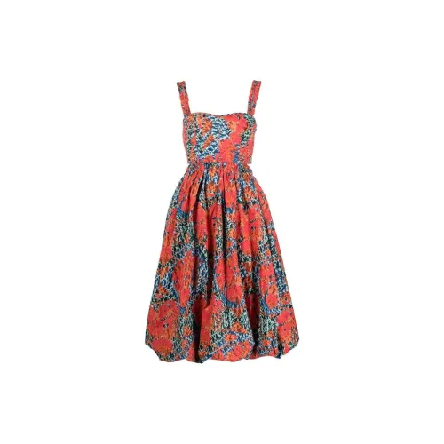 Ulla Johnson Graphic-print Sweetheart Neck Dress