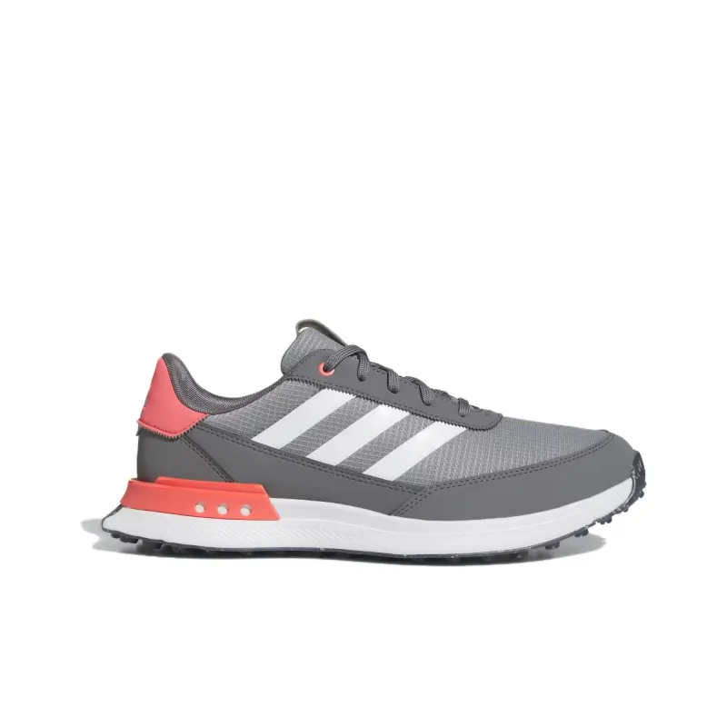 Adidas S2G Spikeless 24 Wide Golf Grey Cloud White Preloved Scarlet-1