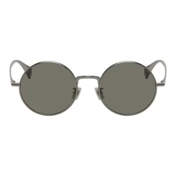 KENZO Metal Round Sunglasses Men's Silver Black