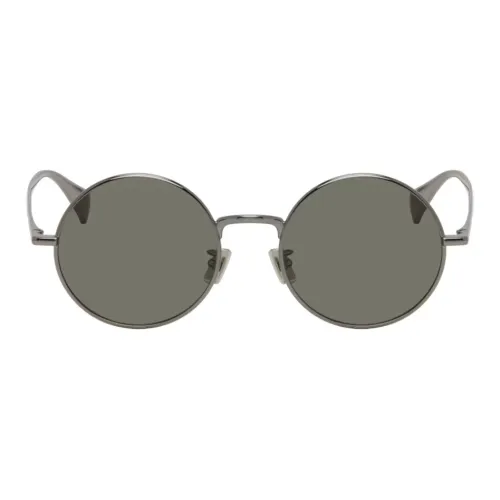 KENZO Metal Round Sunglasses Men's Silver Black