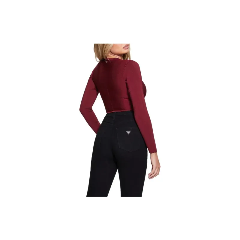 GUESS Regular T-Shirt Women's Deep Red-1
