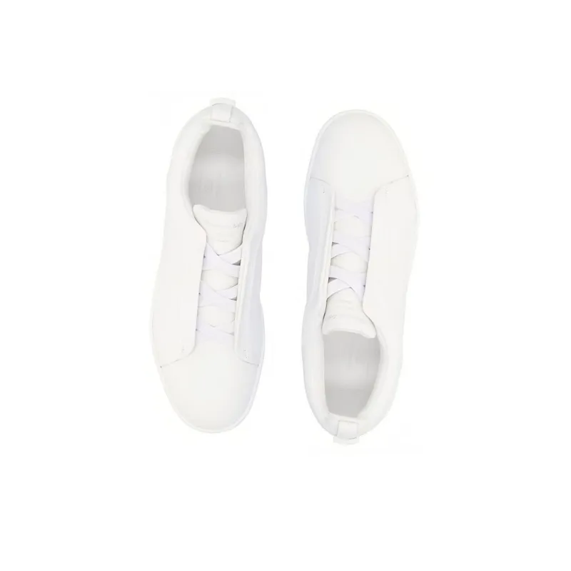 Zegna Stylish Skateboarding Shoes Men's White-3