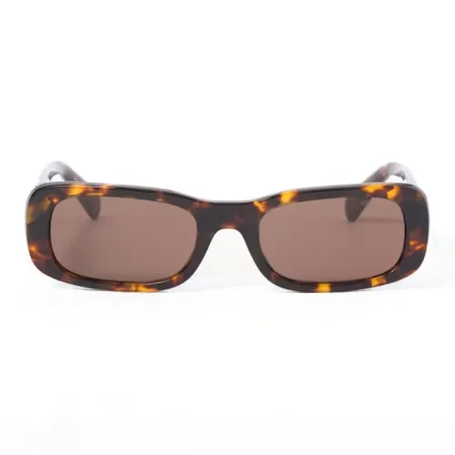 MIU MIU Acetate Rectangular Sunglasses Women's Tortoiseshell