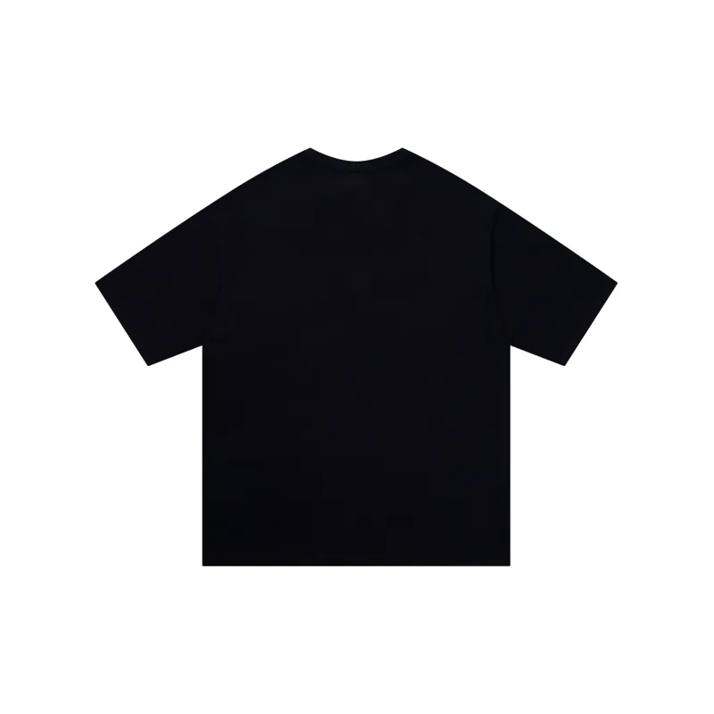 PAULASARA Short Sleeved T Shirts Unisex Black-1