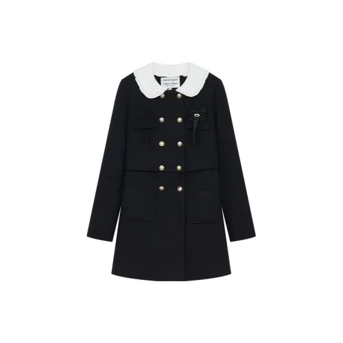 Teenie Weenie Cropped Coats Women's Black