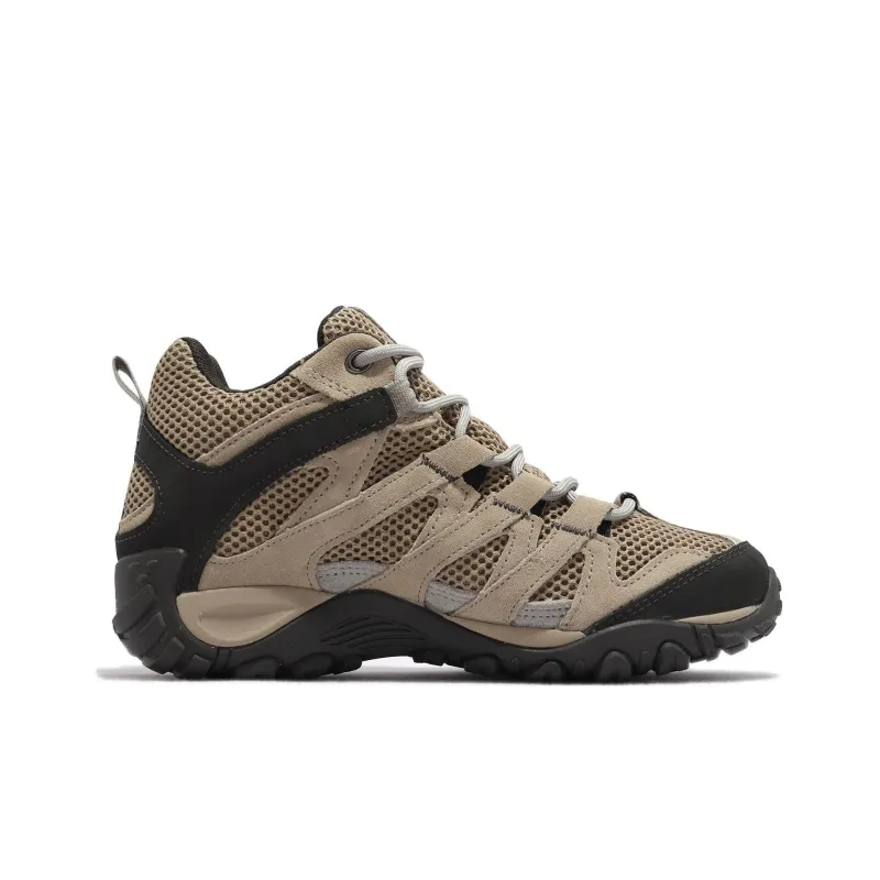 MERRELL Alverstone Non-slip Wear-resistant Shock Absorption High-Top Outdoor Shoes Women's Brown-1