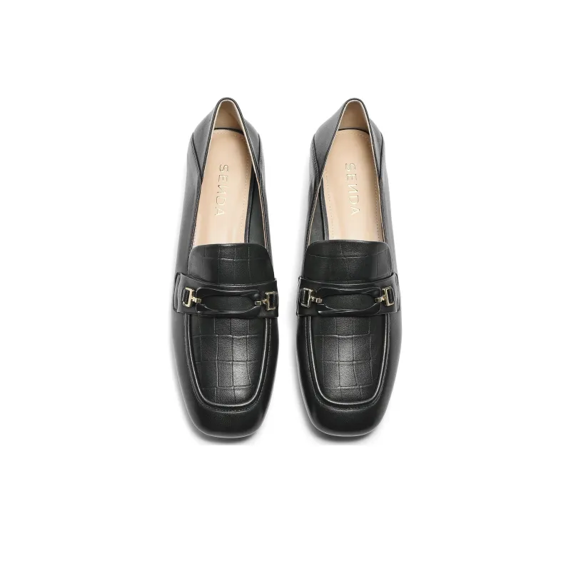 Senda Loafers Women's Beige, Black-4