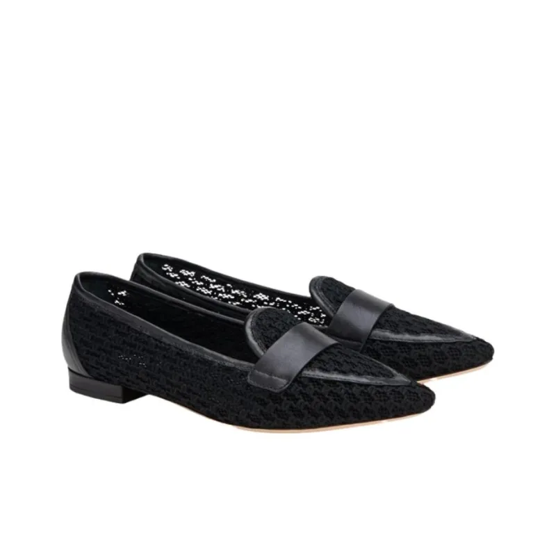 Agl Blanca Plots Woven Loafers-1