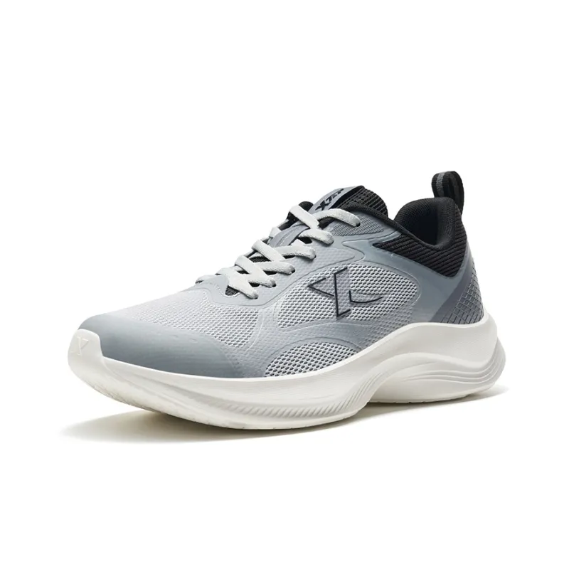 XTEP Running Shoes Men Low Top Smoke Gray/Black-2