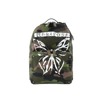 Valentino Canvas Backpack Men's Camouflage