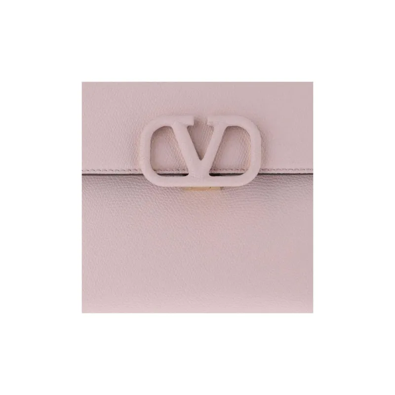 Valentino VSLING Calfskin Shoulder Bag, Crossbody Bag, Handbag Trumpets Women's Pink-4