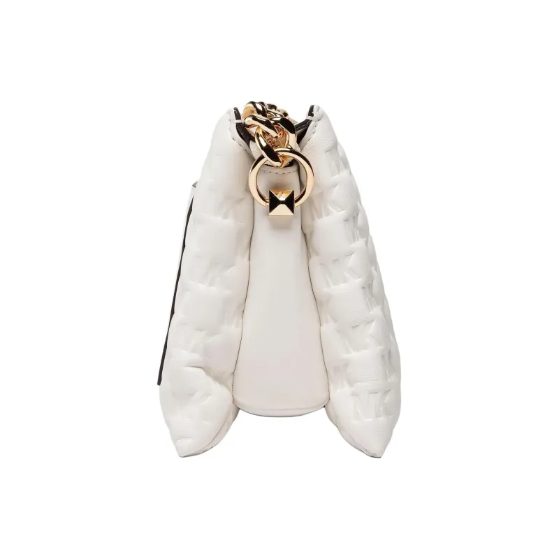 MICHAEL KORS Jet Set Charm Artificial Leather Shoulder Bag, Crossbody Bag Tubas Women's White-2