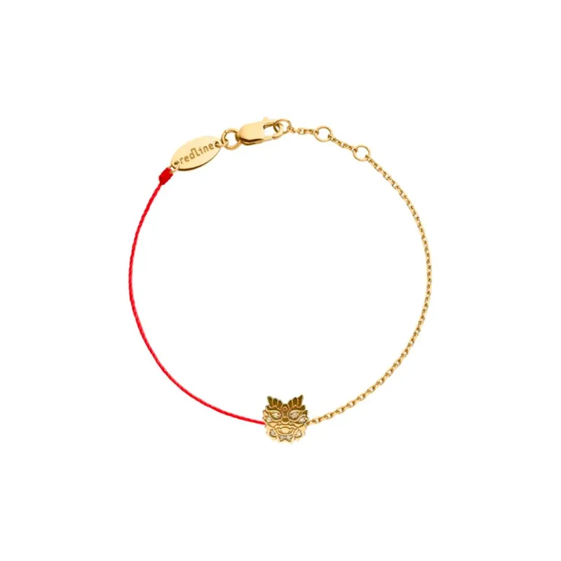 Redline Diamond Gold Cord Bracelets Unisex Red-0