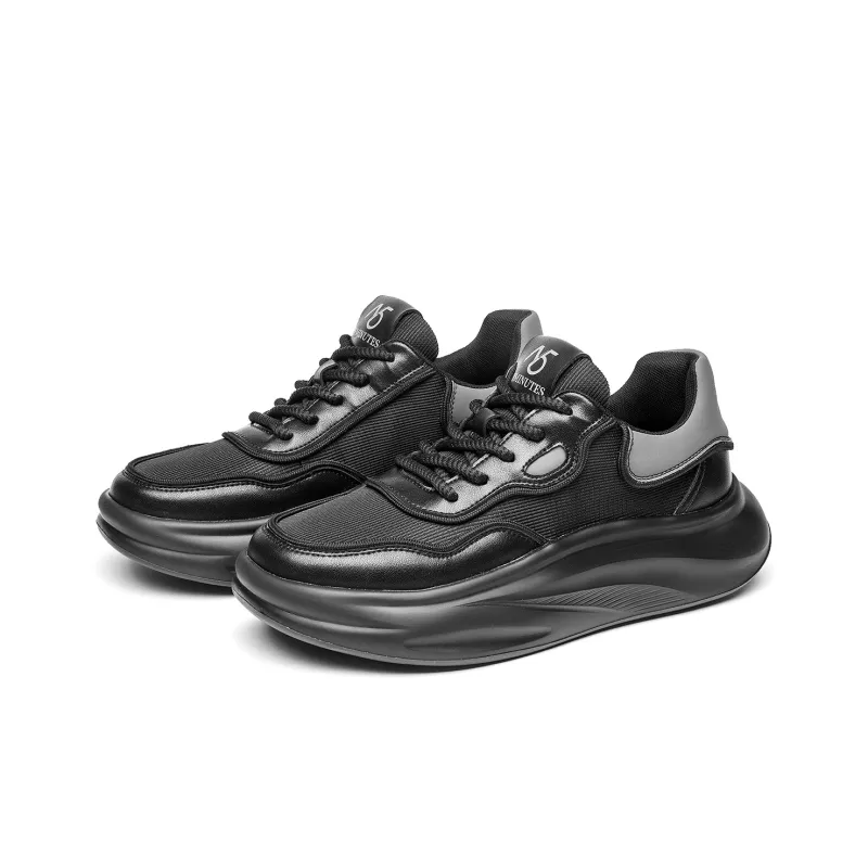 15 MINS Chunky Sneakers Men Low Top Black-5