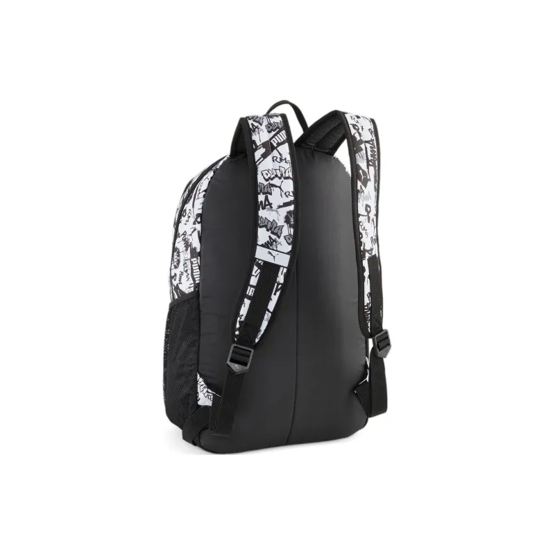 PUMA Fabric Backpack Regular Unisex Black & White-1