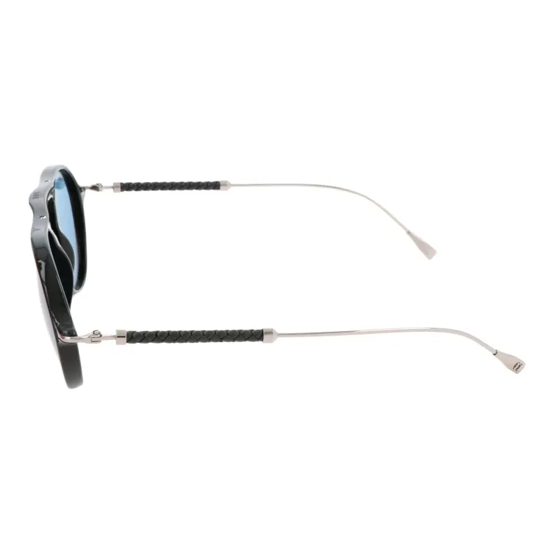 TOD'S Acetate Irregular Shape Sunglasses Men's Black-2