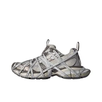 Balenciaga 3XL Extreme Lace Sneakers 'Brown Grey Beige Mesh And Polyurethane'