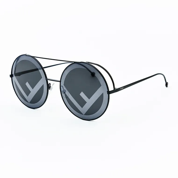 FENDI Metal Round Sunglasses Unisex-0