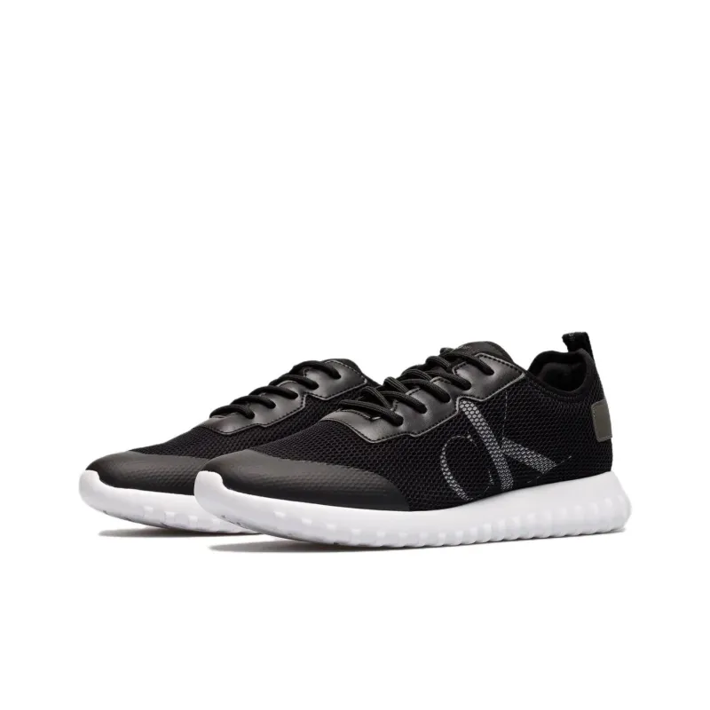 CKJ CALVIN KLEIN JEANS Breathable And Lightweight Low Top Casual Shoes Men's Black-2