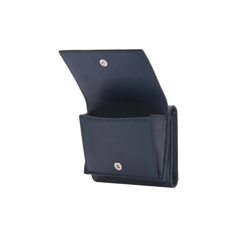 LOEWE Satin Calfskin Wallet Men's Dark Marine Blue-2