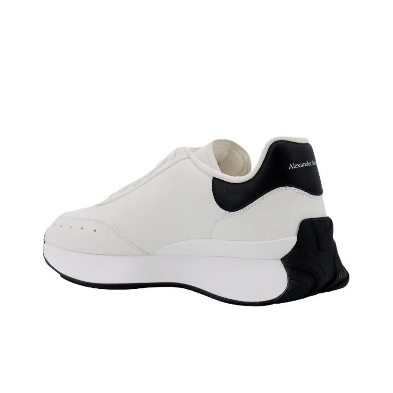 Alexander McQueen Sprint Runner Sneakers 'White Black' Women's-3