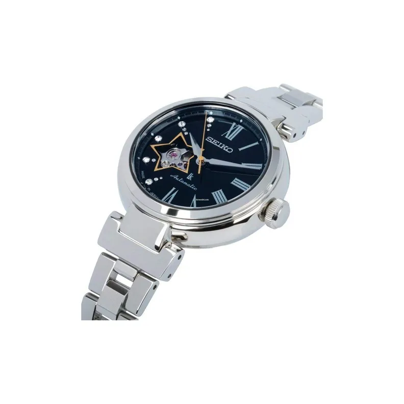 SEIKO Lukia Automatic Mechanical Movement Steel Strap Watch Women's Watch Black Dial-1