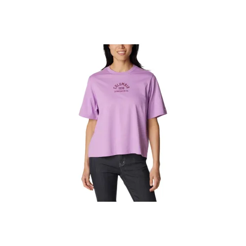 Columbia Cades T-Shirts Women's Purple