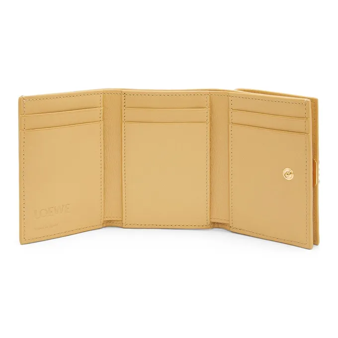 LOEWE Bright Nappa Calfskin Wallet Women's Deep Butter-4