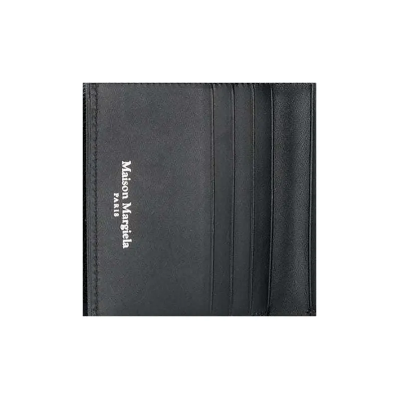 Maison Margiela Calfskin Wallet Card Holder Card Holder Unisex Black-3
