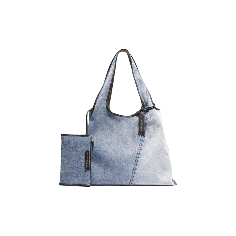 3.1 Phillip Lim Denim Tote Bag Shopping Bag Shoulder Bag Handbag Women's Indigo-1