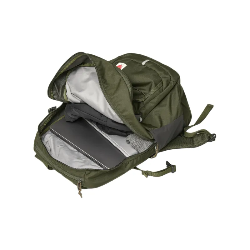 Fjallraven Recycled Polyester Backpack Unisex Forest Green-4
