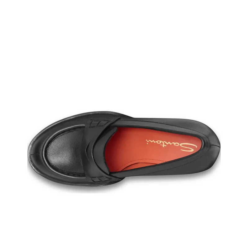 Santoni Block-heel Loafer Pumps-3