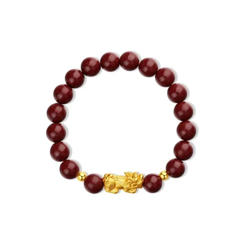 Olampe Reconstructed Cinnabar Jade Bracelets Women's