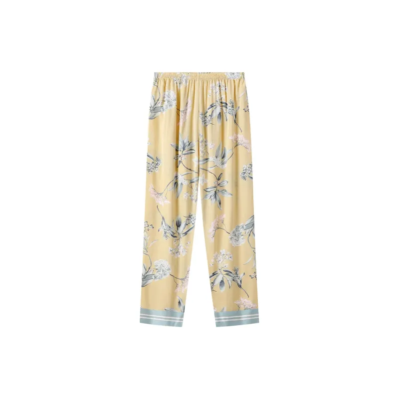H YXIANG Pajama Set Women's Light Yellow-2