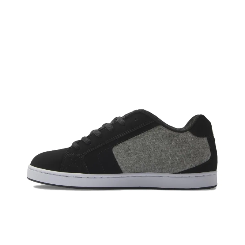DC Shoes Anti Slip Wear Resistant Low Top Casual Shoes Men's Black Gray-0