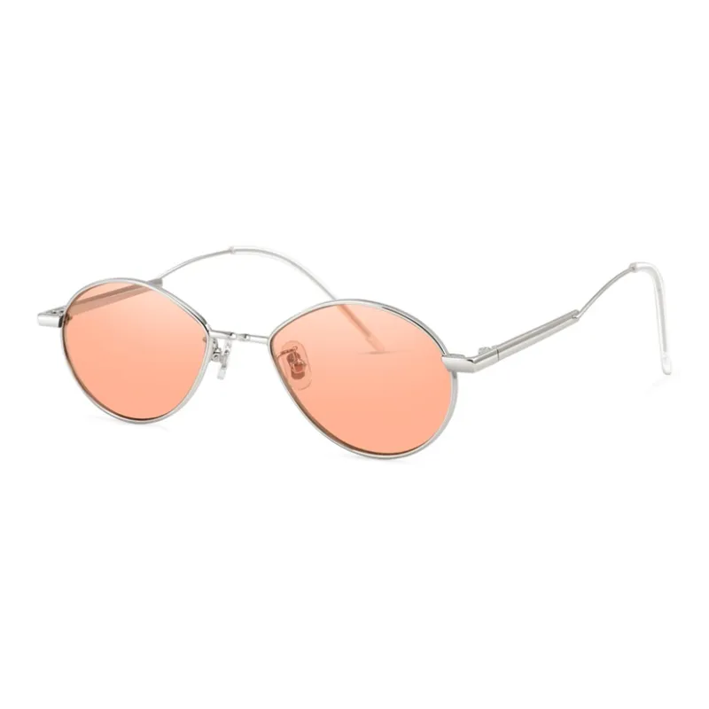  JIGOTT Metal Oval Sunglasses Unisex-6