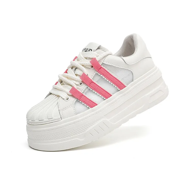 AIFUlIn Evelyn Abrasion Resistant Slip Resistant Low Top Skateboard Shoes Women's White-13