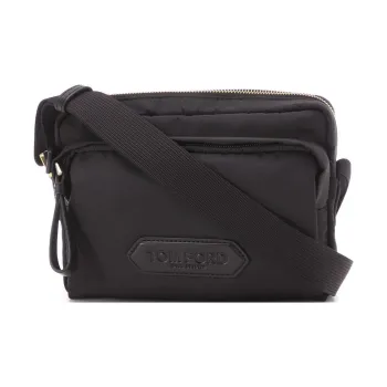 TOM FORD Calfskin Shoulder Bag Crossbody Bag Men's Black
