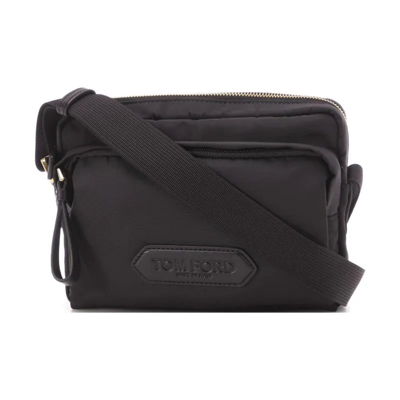 TOM FORD Calfskin Shoulder Bag Crossbody Bag Men's Black-0