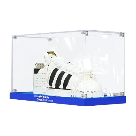 LIGHT YOUR BRICKS LeiYiBai Compatibility, Building Block 10282 Shell Toe Shoe Exclusive Display Case Model Accessories-0