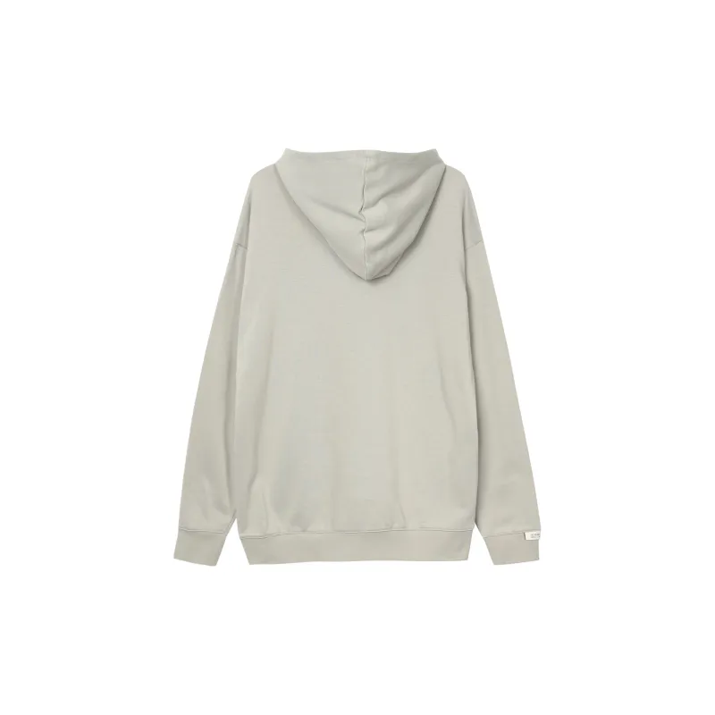 Adidas Logo Sweat Hoodie Sweatshirt Unisex Metal Gray-1