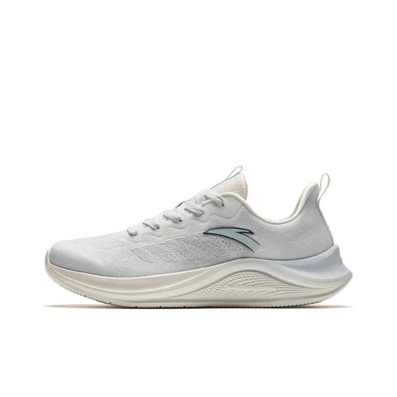 Anta Slip Resistant, Breathable, Lightweight Low Top Running Shoes Men's Gray-0