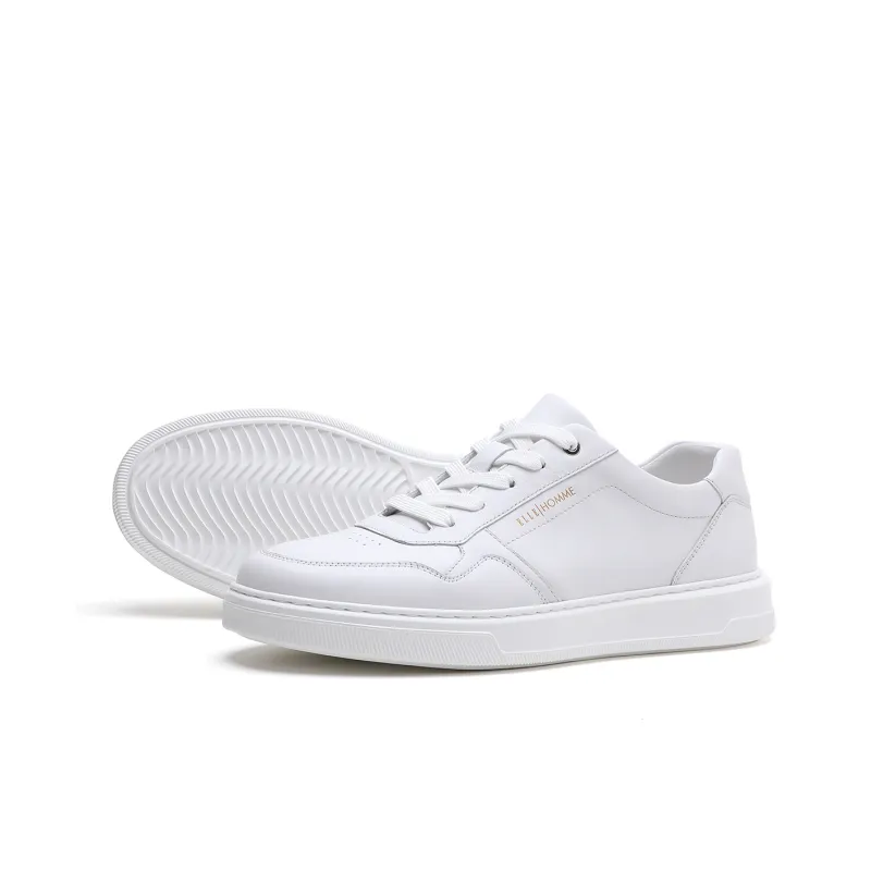 ELLE HOMME Low Top Stylish Skateboarding Shoes Men's White-2