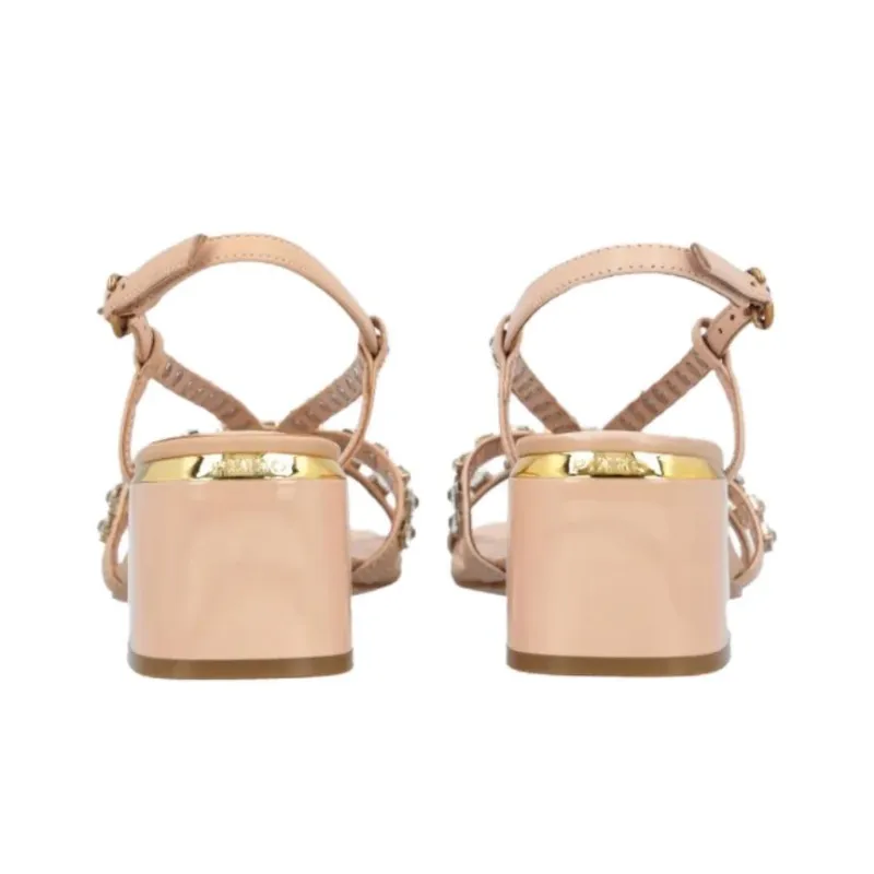 PINKO Strap Sandals 6cm Women's Beige Brown-6