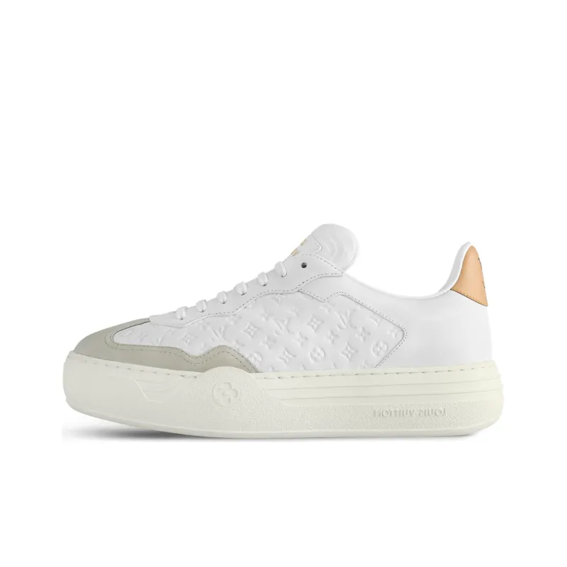 LOUIS VUITTON Groovy Low Top Skateboard Shoes Women's Ecru-0