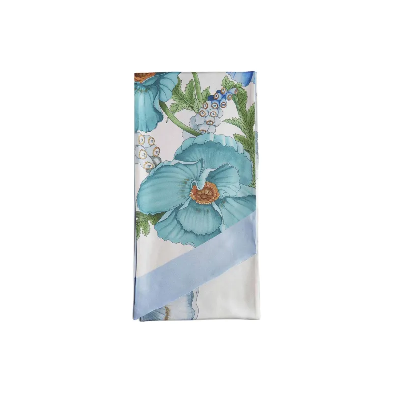 Ferragamo Poppies Printed Twilly Scarf-2
